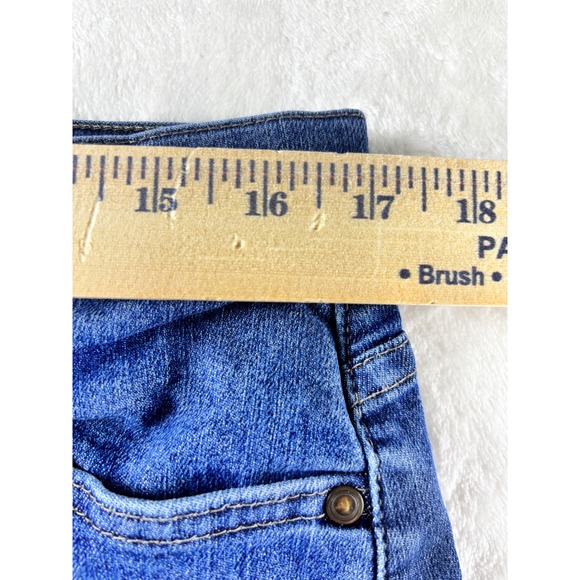 Lee Jeans Womens 14 Short Blue Med Wash High Rise Relaxed Straight Leg - Picture 6 of 8